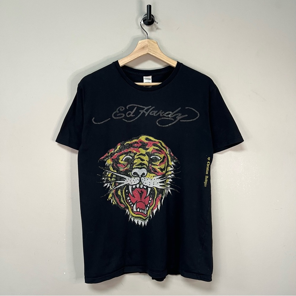 Y2K Ed Hardy Lion T Shirt